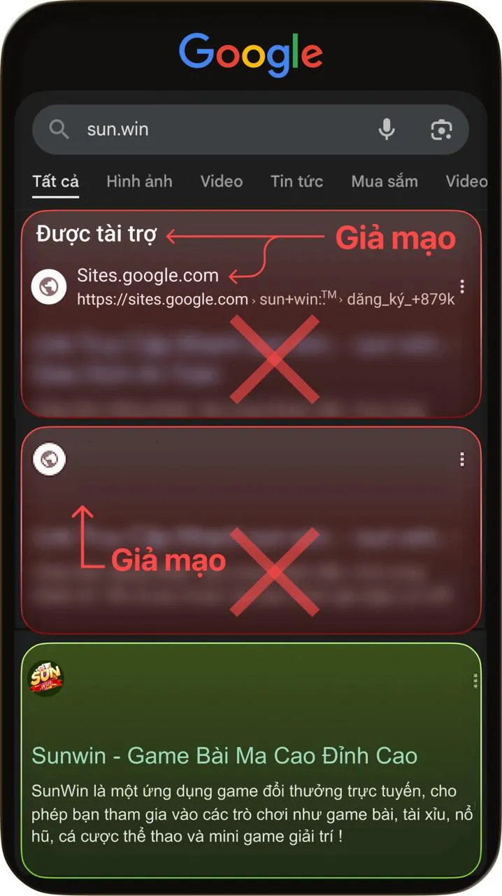 Tên miền chính thức sun.win của Sunwin